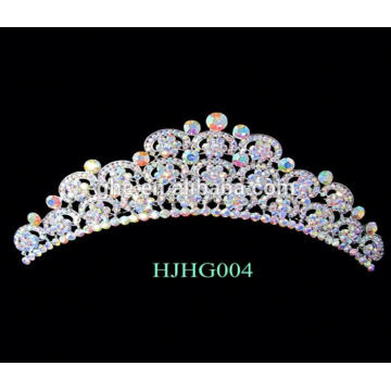 Pérola nupcial tiara rhinestone casamento tiaras coroa armações coroa